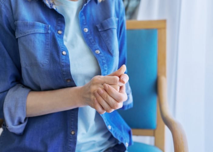 Close-up of woman's hand. Stress, nervousness, tension, anxiety, anxiety, people