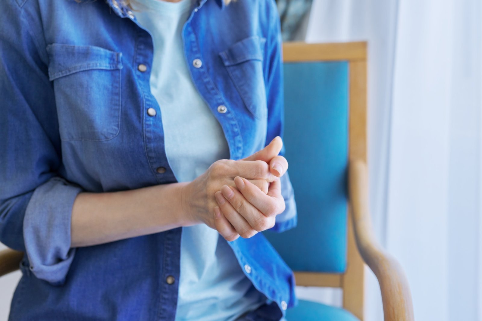 Close-up of woman's hand. Stress, nervousness, tension, anxiety, anxiety, people